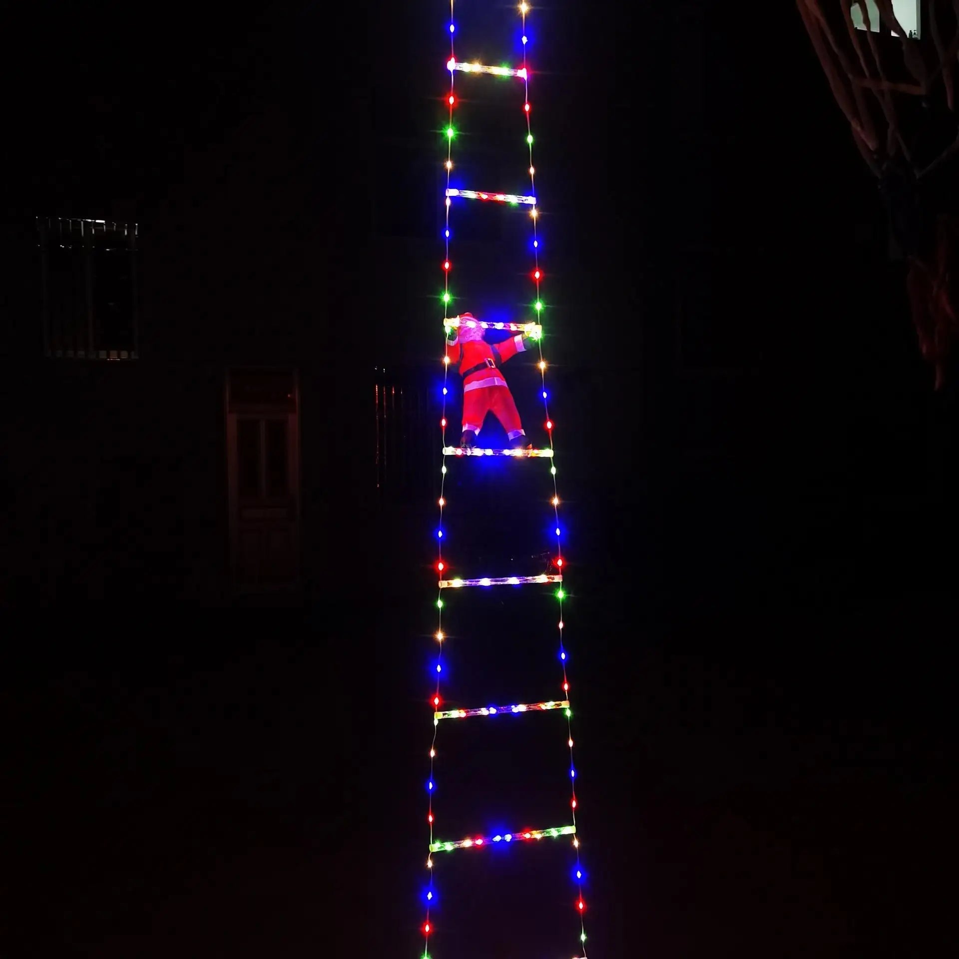 3M Santa Claus Climbing Ladder Outdoor Christmas Decoration Home Garden Cristmas Tree Ornement New Year Gift Xmas Tree Decor Beauty World Shop