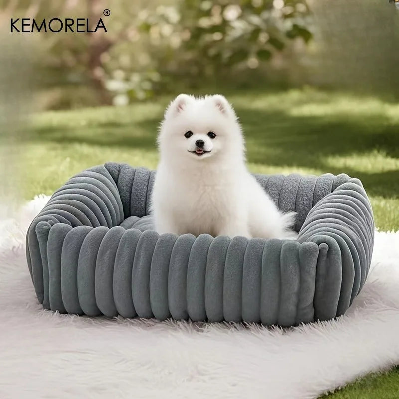 Orthopedic Plush Dog Bed - Mattress with High Resilience Support All Seasons Fluffy Pet Bed for Medium Large Dogs,for Bedroom