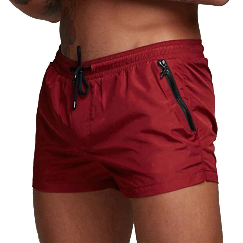 Mens Swim Trunks with Zipper Pockets Mesh Liner Summer Beach Board Shorts Quick Dry Swimming Bathing Suit Swimsuit Swimwear Beauty World Shop