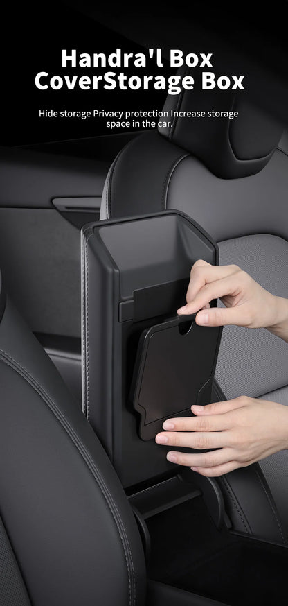 YZ For Tesla Model 3 Highland 2024 Model Y juniper 2025 Storage Box Center Armrest Hidden Box Cup Holder Organizer Accessories Beauty World Shop