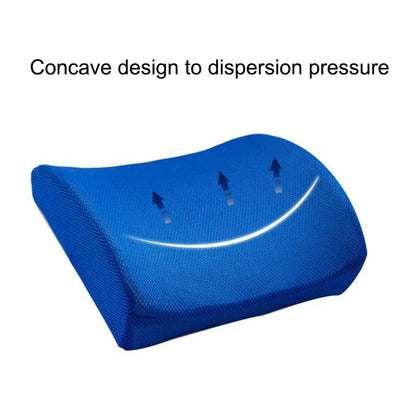 Car Lumbar Support Cushion Memory Foam Waist Pillow 2 Color Auto Seat Back Cushion for Car Chair Home Office Relieve Pain Beauty Trend Shop