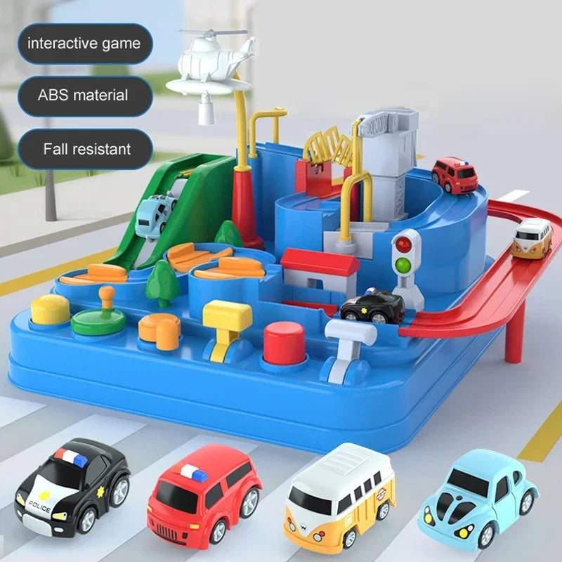 Racing Rail Car Model Educational Toys Children Track Adventure Game Brain Mechanical Interactive Train Animals Space Rocket Toy Beauty Fashion