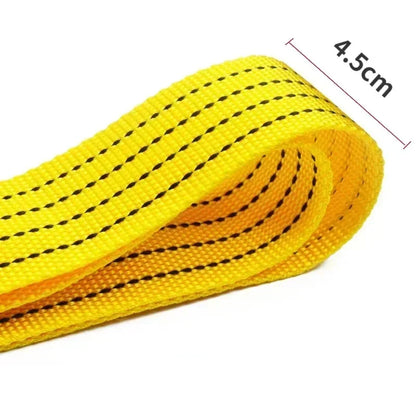 1 Pcs 3M/4M Car Tow Cable Heavy Duty 3Ton/5Ton Trailer Rope Towing Pull Rope Strap Hooks Van Road Recovery Car Accessories Beauty World Shop