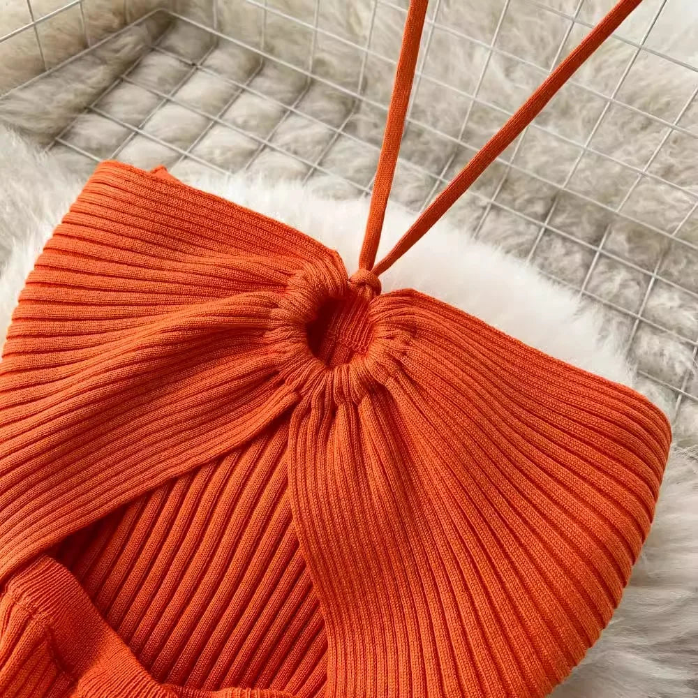 YuooMuoo Chic Fashion Sexy Package Hips Split Knitted Summer Dress 2025 Women Slim Elastic Bodycon Party Dress Streetwear Outfit Beauty World Shop