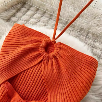 YuooMuoo Chic Fashion Sexy Package Hips Split Knitted Summer Dress 2025 Women Slim Elastic Bodycon Party Dress Streetwear Outfit Beauty World Shop