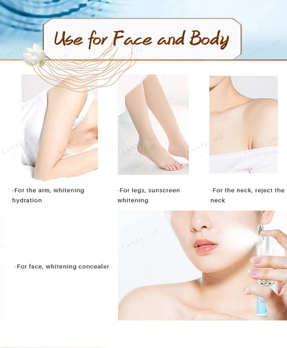 BB Whitening Spray Skin Brightening Moisturizing BB Cream Face Foundation Nourishing Skin Care Beauty Cosmetics Beauty World Shop