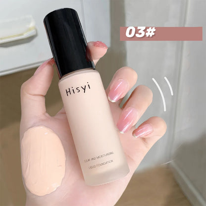 Liquid foundation naturally covers flaws without sticking powder, plain face cream, transparent foundation, conceals blemishes Beauty World Shop