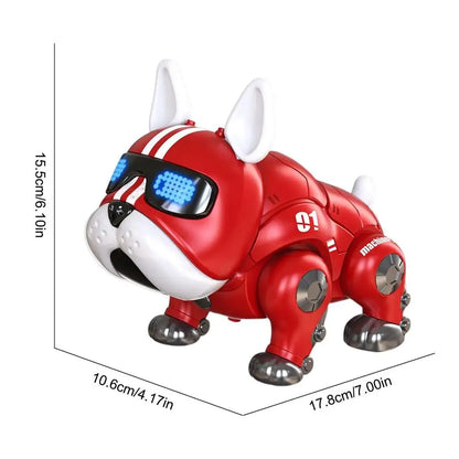 Dance Music Bulldog Robot Intelligent Interactive Dog With Light Toys For Children Kids Early Education Baby Toy Boys Girl Beauty World Shop