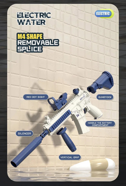 M416 Water Gun Electric Pistol Shooting Toy Full Automatic Summer Shoot Beach Outdoor Fun Toy For Children Boys Girl Adults Gift Beauty World Shop