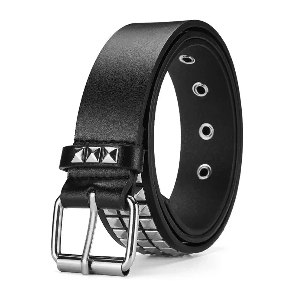 Trend Rivet Belt Heavy Metal Belt Men Women Punk Nightclub Rock Style Belt Jeans Belt Y2K Belt Fashion Decoration Women's Belts Beauty World Shop