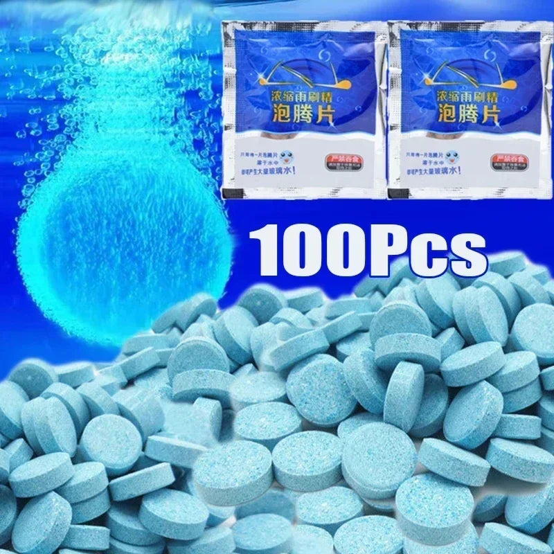 ‌All-Season Windshield Washer Effervescent Tablet (Solid Concentrate) Shellac-Free Formula Beauty World Shop
