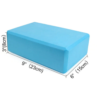 1pc High Density Yoga Foam Blocks Non-slip Solid Color Yoga Balance Fitness Dance Supplies For Yoga Pilates And Meditation Beauty World Shop
