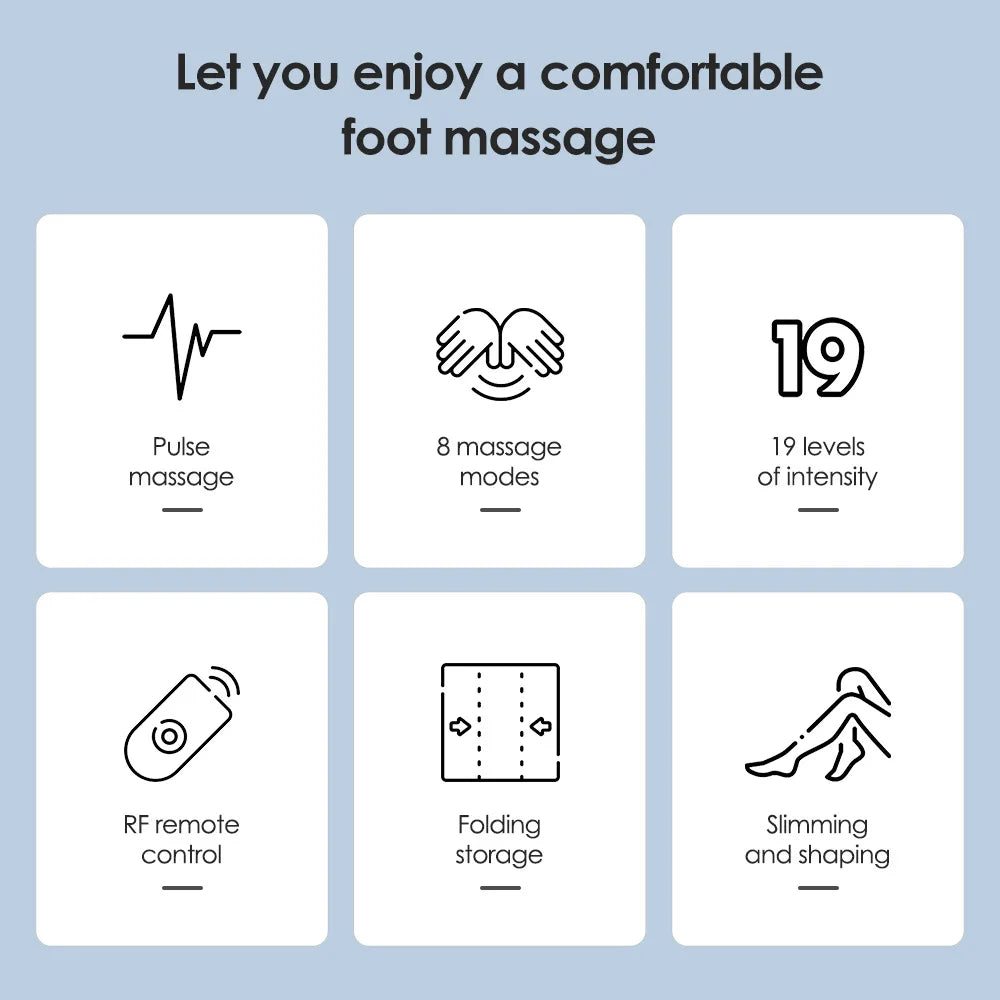EMS Foot Massager Pad Relief Pain Relax Feet Acupoints Massage Electric Muscle Stimulation Improve Blood Circulation Relax Feet Beauty World Shop