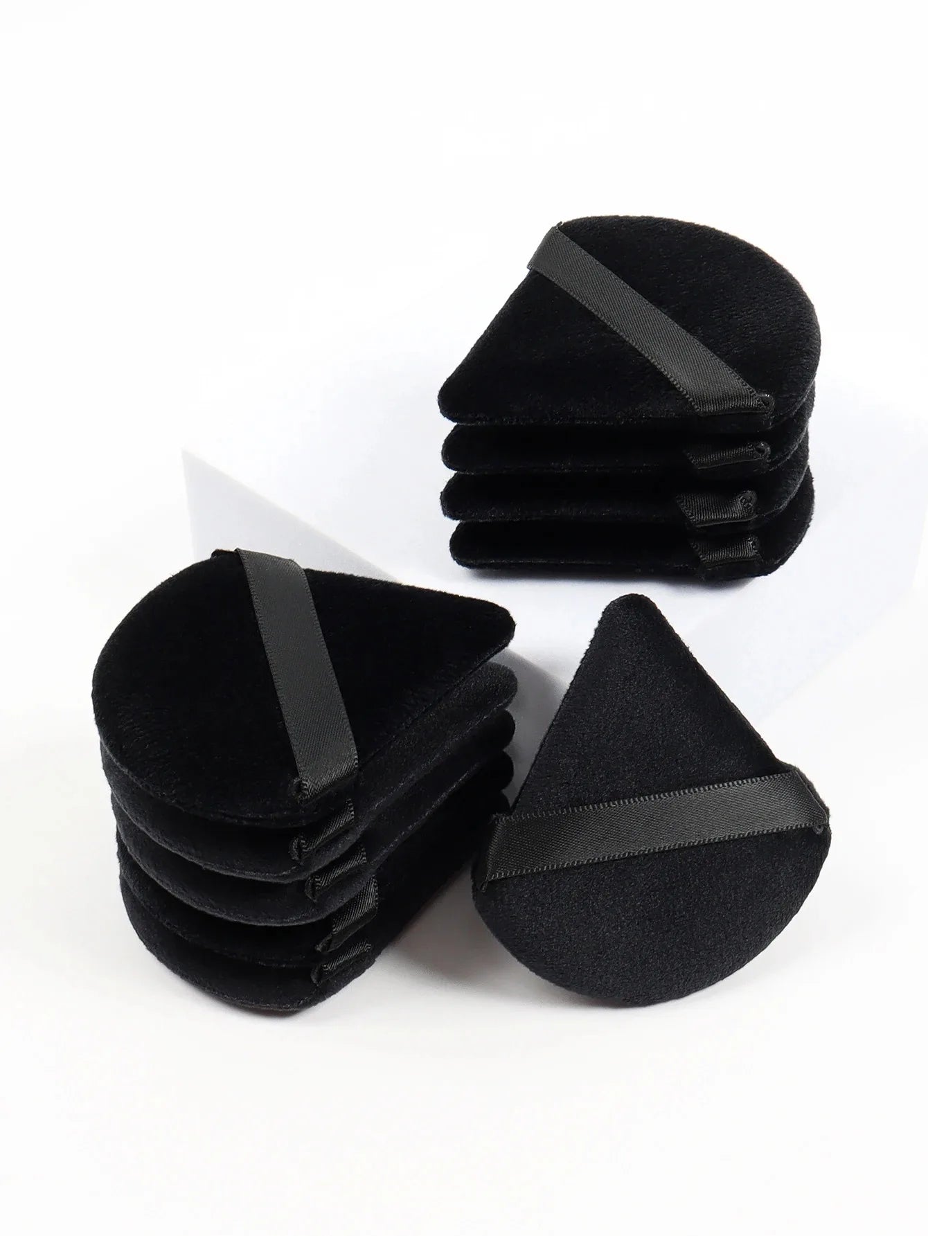 Black Triangle Powder Puff Facial Makeup Sponge Soft Velvet Cosmetics Puff Mixer Beauty Foundation Make-Up Sponge Makeup Access Beauty World Shop