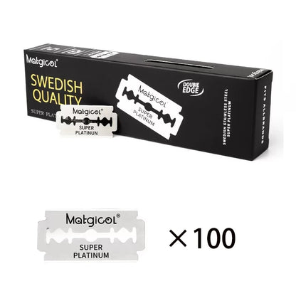 50/100/200 Count Double-sided Safety Razor Blade For Men Beard Shaving Razor Shaver Manual Razor Blade Shaving Tool ﻿ Beauty World Shop