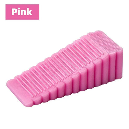 Safety Silicone Door Stop Stoppers Block Wedge Doorstops Door Stopper Home Office Door Rear Retainer Anti-collision Stop Beauty World Shop