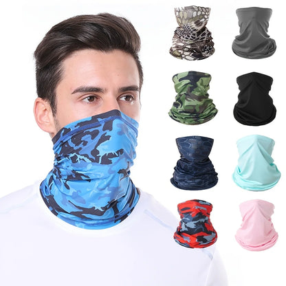 Outdoor UV Protection bandana Scarf Neck Warmer Multifunctional Fishing Hiking Cycling Face Head Wrap Cover Bandana Headband Cap Beauty World Shop