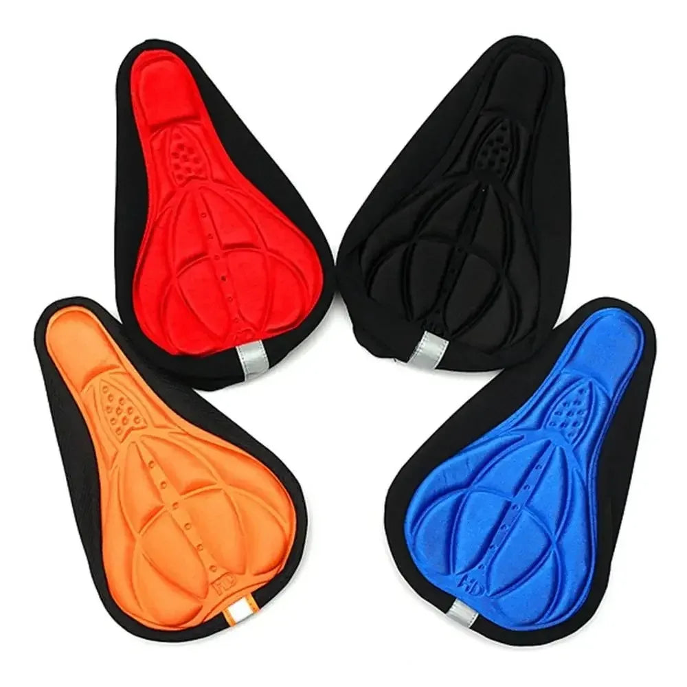 2025 Bicycle Saddle 3D Soft Cycling Seat Cover MTB Mountain Bike Thickene Sponge Pad Outdoor Breathable Cushion Bike Accessories Beauty World Shop