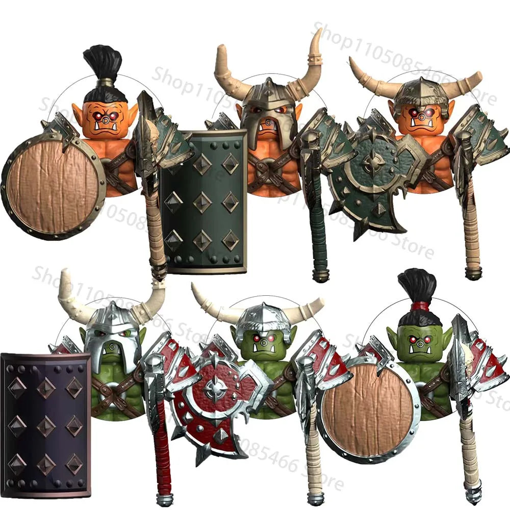 DT8905 Medieval Orcs Model Bricks Mini Compatible Assembly Action Figures Puzzle Cartoon Building Blocks Toy Birthday Gifts ﻿ Beauty World Shop