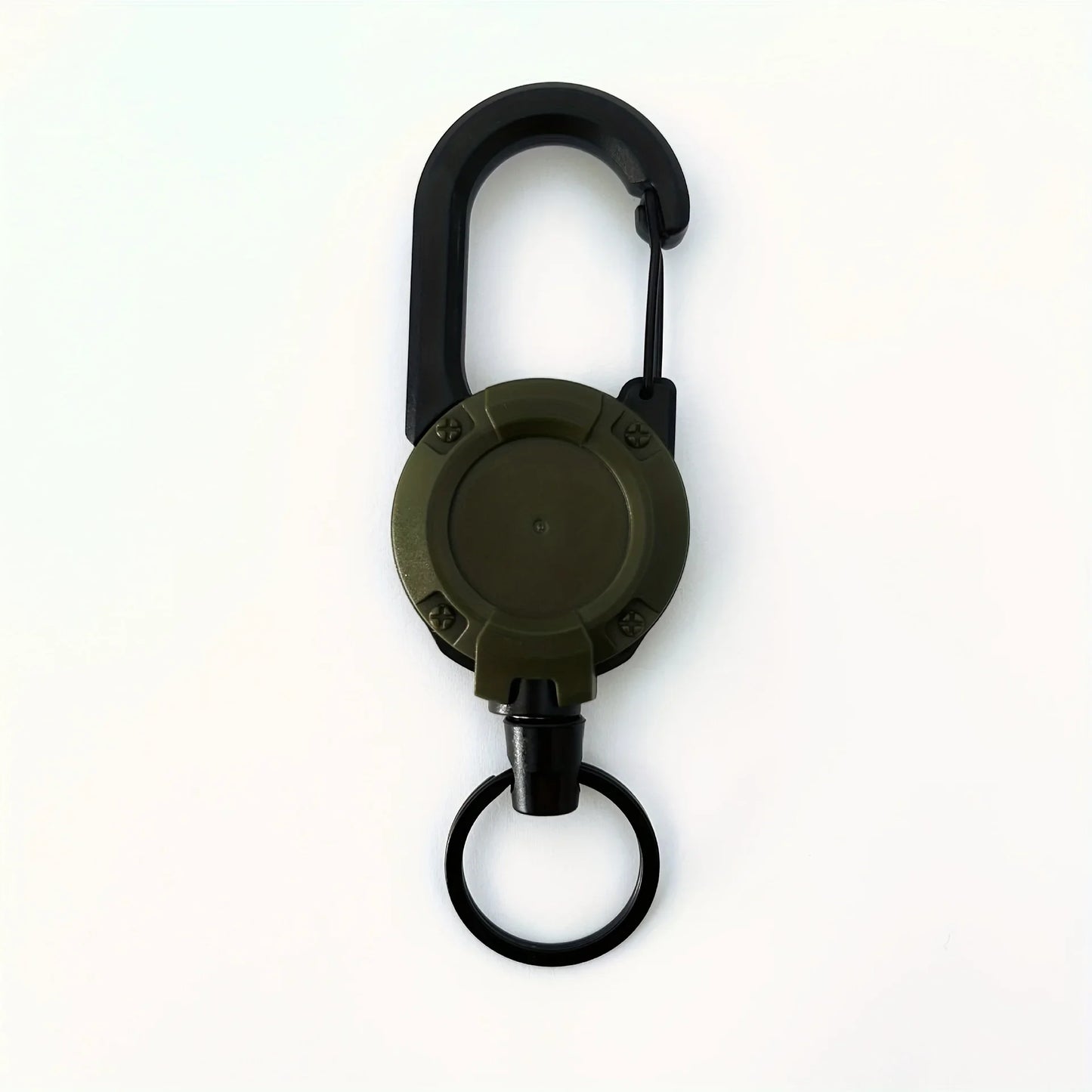 1/2/4pcs Extendable Retractable Holders Keychain Badge Reels Heavy Duty Clip With Carabiner Key Chain For Men Outdoor Bags Beauty Fashion