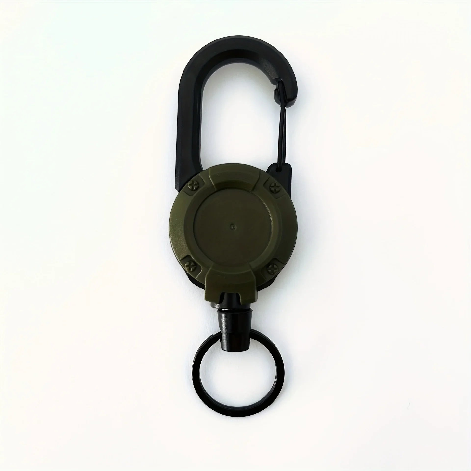 1/2/4pcs Extendable Retractable Holders Keychain Badge Reels Heavy Duty Clip With Carabiner Key Chain For Men Outdoor Bags Beauty Fashion