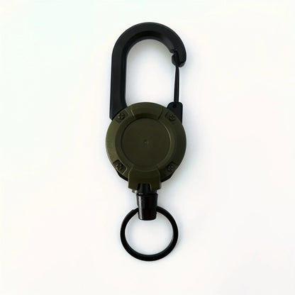 1/2/4pcs Extendable Retractable Holders Keychain Badge Reels Heavy Duty Clip With Carabiner Key Chain For Men Outdoor Bags Beauty Fashion