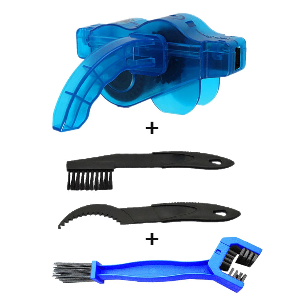 Bicycle Chain Cleaner Cycling Cleaning Kit Bike Wash Tool Set Bike Protection Oil Portable Outdoor Mountain Bicycle Repair Tools Beauty World Shop