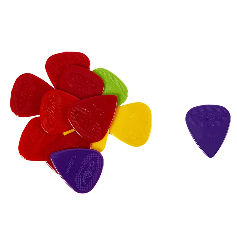 10pcs Alice Guitar Pick Non-slip Pick Nylon With Raised Surface Alice Guitar Finger Piece Non-slip Black And White Nylon Tuner Beauty World Shop