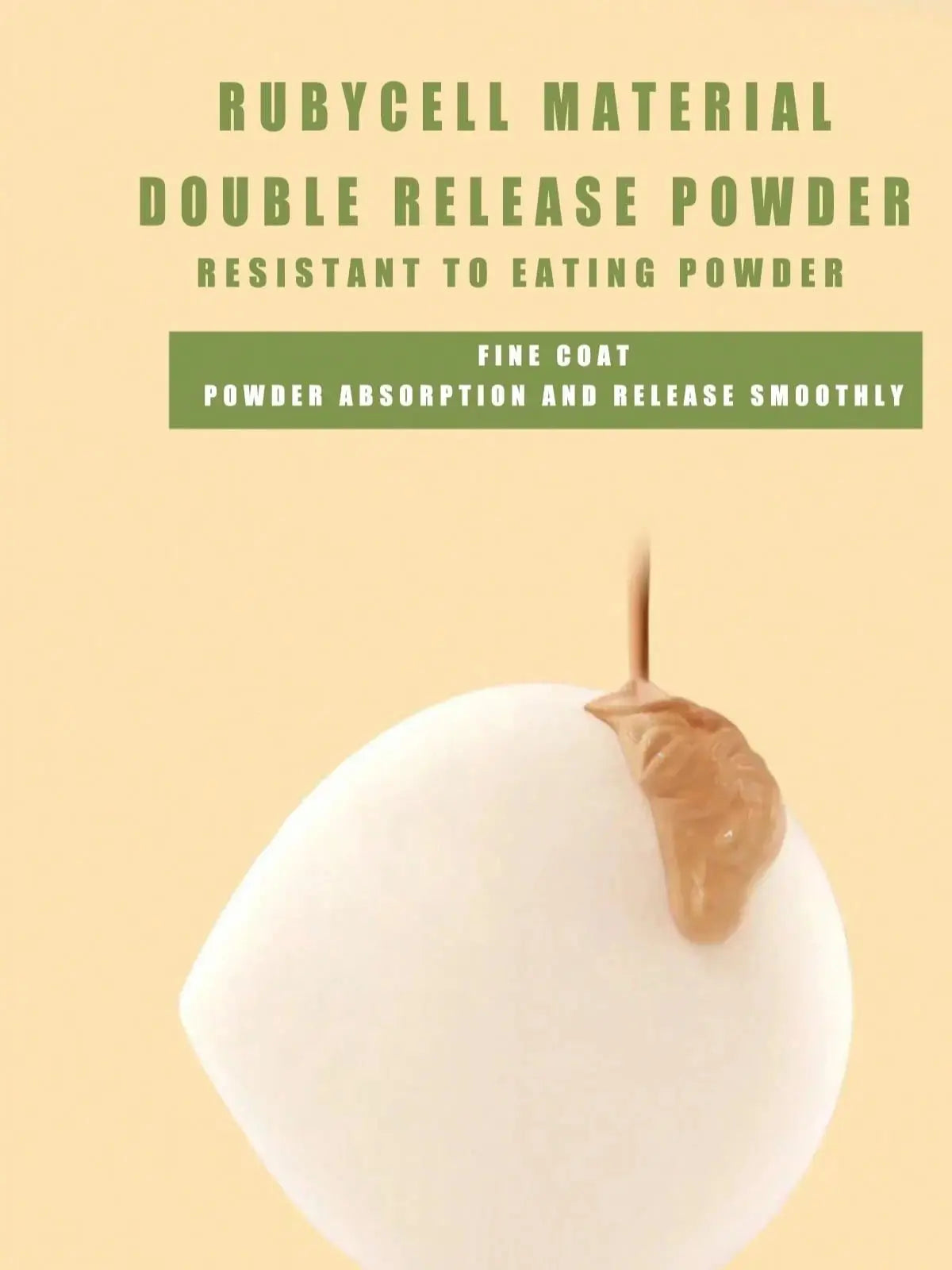1/2Pcs Soft Non-Eating Foundation Sponge Puff, High Density & Bouncy, For More Flawless Makeup. Wet & Dry Available Beauty World Shop