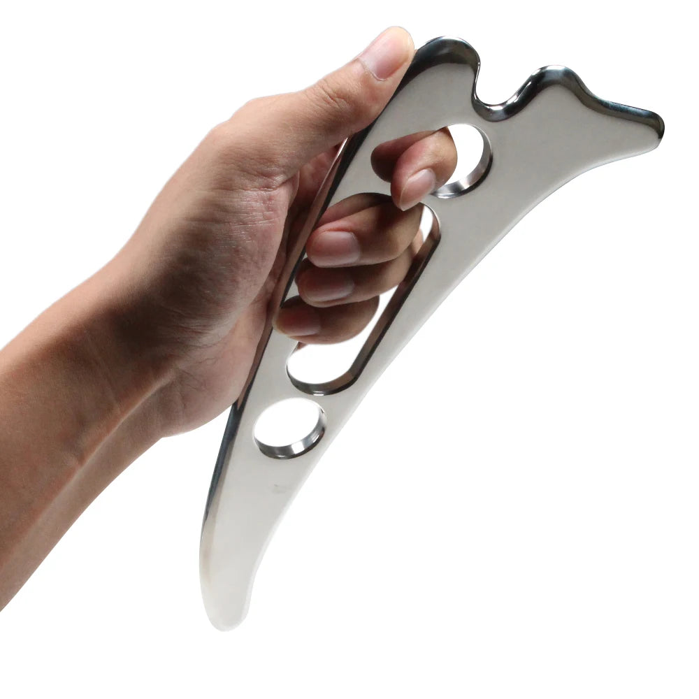 1PCS Stainless Steel Gua Sha Scraping Massage Tool IASTM Tools Great Soft Tissue Mobilization Tool Beauty World Shop