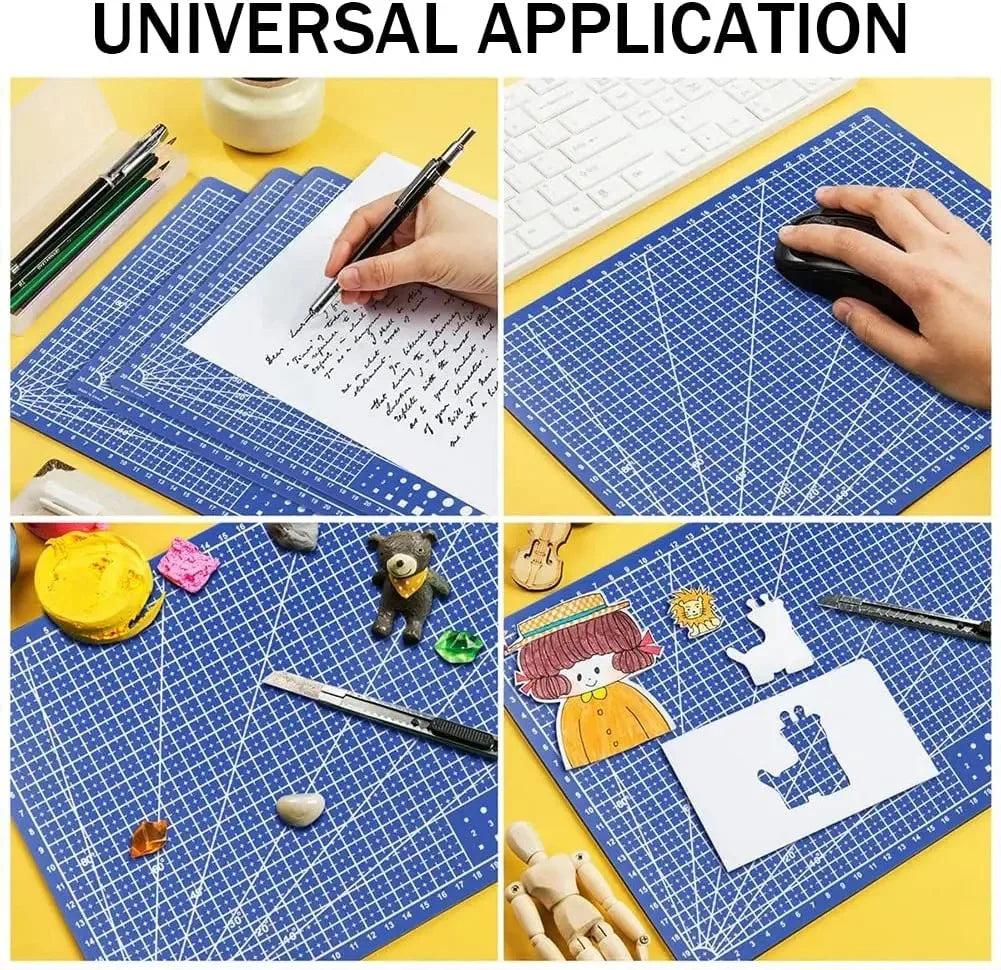 A3 A4 A5 PVC Cutting Mat Workbench Patchwork Cut Pad Sewing Manual DIY Knife Engraving Leather Cutting Board Side Underlay Beauty World Shop