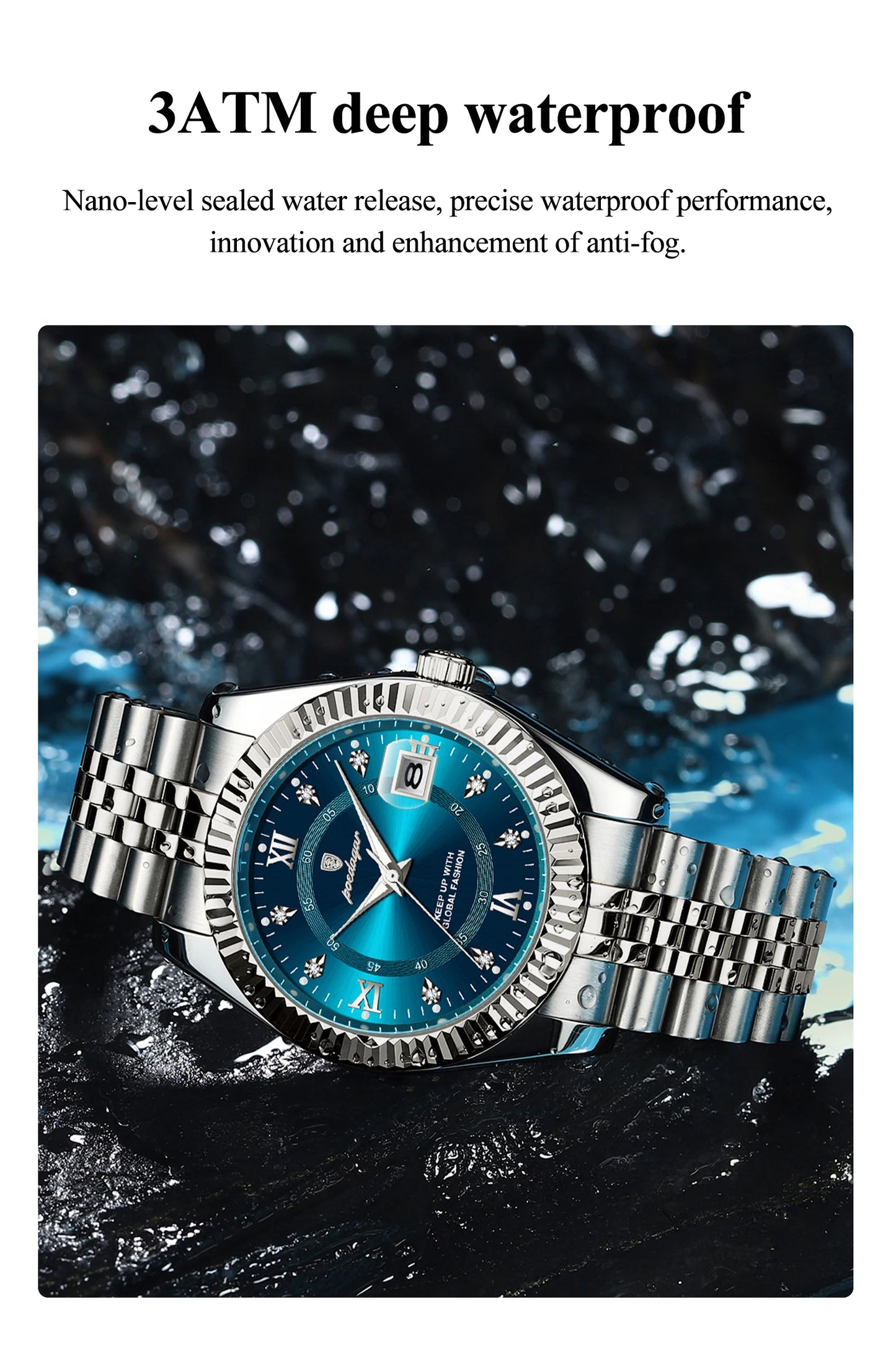 POEDAGAR Original Men Wristwatch Waterproof Luminous Date Business Man Clock Stainless Steel Quartz Military Men's Watches Reloj Beauty World Shop