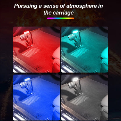 LED Car Mini Touch Light USB Charging Portable Auto Roof Ceiling Reading Night  Lamp Wireless Car Decoration Ambinet Light Beauty World Shop