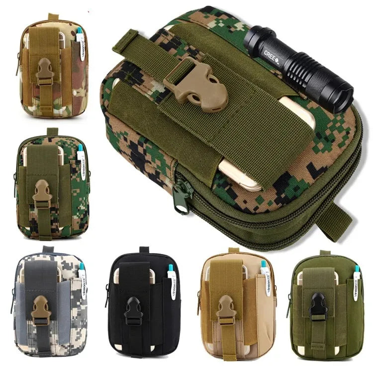 Mobile Phone Case Pouch Waist Bag Waterproof Nylon Multifunction Casual Men Waist Pack Male Small Bag Beauty World Shop