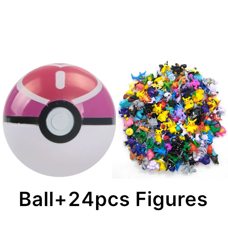 аниме фигурки Toys 7Cm Elf Ball 2-3cm Anime Action PokeBall Figures Monster Toy Model Dolls Children Christmas Gift Beauty World Shop