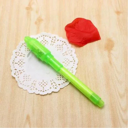 1/4Pcs Invisible Ink Pen Spy Pen with UV Light, Magic Marker for Secret Message,Treasure Box Prizes,Kids Party Favors,Toys Gift Beauty Fashion