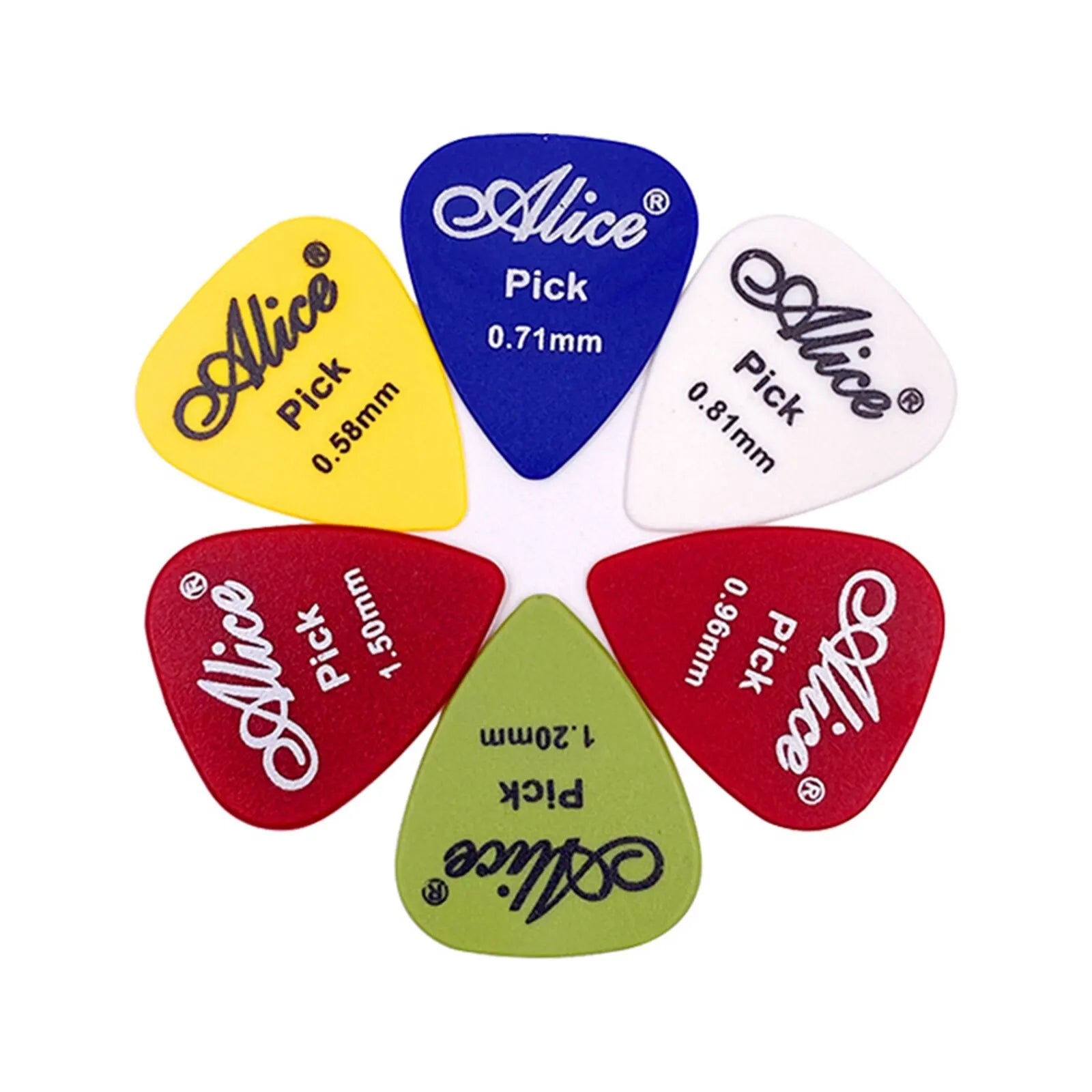 Multicolor Guitar Picks 24 Pieces ABS Premium Plastic Guitar Picks for Acoustic Electric Guitars Bass Or Ukulele Beauty World Shop