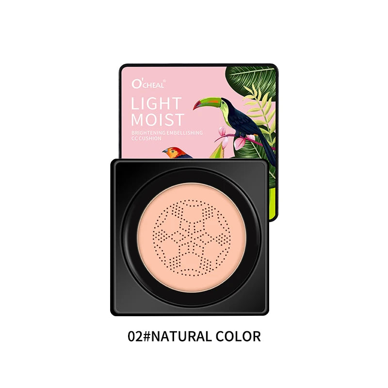 OCHEAL Mushroom Head BB Cream Foundation Cream for Face Makeup Concealer Cushion for Face Base Cream Makeup Cushion Compact Beauty World Shop