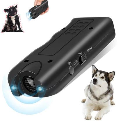 Dog Ultrasonic Repeller Pet Training Device Outdoor Deterrent Chaser Portable Anti-barking Device with LED to Repel Cats & Dogs Beauty World Shop