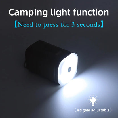 3 in 1 Electric Air Pump with Lights Mini Wireless Air Compressor USB Charging Inflator/Deflator Pumps for Outdoor Camping Beauty World Shop