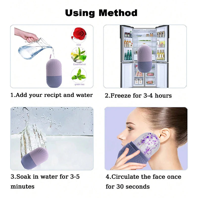Face and Eye Ice Roller, Face Beauty Ice Roller, Facial Ice Massage Beauty Silicone, Reusable Leakproof Skin Care Tool Beauty World Shop