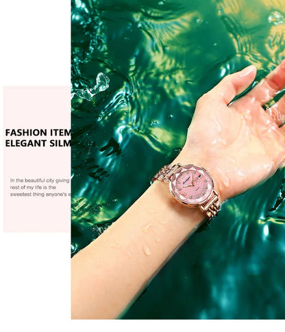 POEDAGAR Top Elegant Women's Watches Stainless Steel Date Week Woman Watch Waterproof Luminous Fashion Ladies Watch Quartz Reloj Beauty World Shop