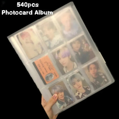540 Capacity Cards Holder Albums 6.5*9cm Star Celebrity Collect Book Board Game Postcard Holder Photocard Photo Album DIY Binder Beauty World Shop