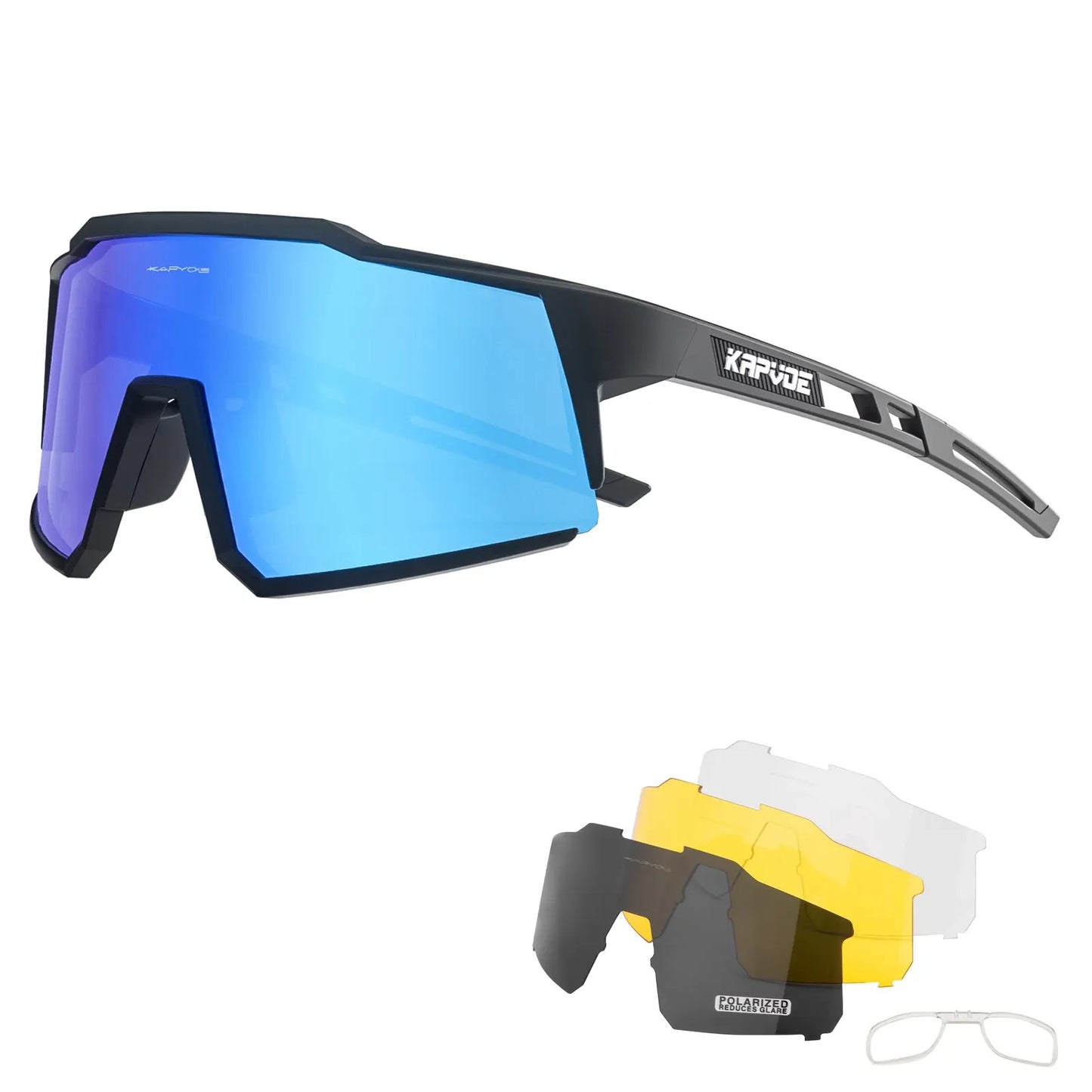 Kapvoe Cycling Glasses Polarized MTB Road Bike Glasses UV400 Protection Sunglasses Ultra Light Sport Eyewear Equipment Beauty World Shop