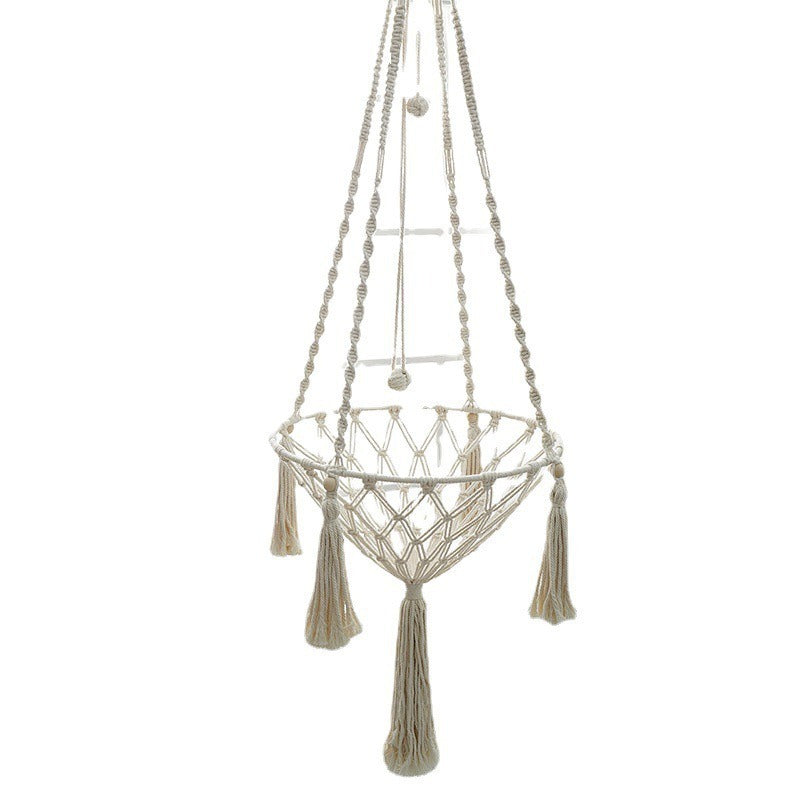 Winter Pet Hammock Cat Swing Hand Woven Cotton Rope Cats Hanging Basket  Kitten Hanging String Den Indoor Pend Nest Pet Supplies Beauty World Shop