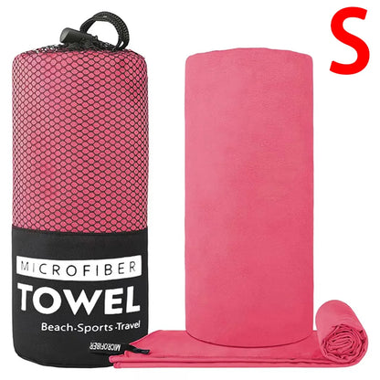 S/M/L Microfiber Towel Sports Quick-Drying Super Absorbent Camping Towel Super Soft Lightweight Gym Swimming Yoga Beach Towel Beauty World Shop