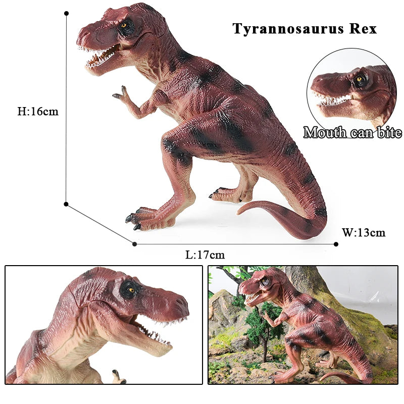 Oenux Dinosaurs World Brinquedo Savage Jurassic Indominus Rex Spinosaurus Triceratops Action Figures Collection Toy Kids Gift Beauty World Shop