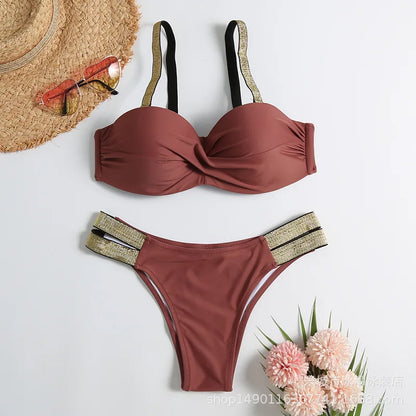 Summer Sexy Bikinis Push Up Swimsuits Women's Swimwear For Female Beach Swim Wear Bathing Suits Brazilian Bikini Set Pool Bather Beauty World Shop