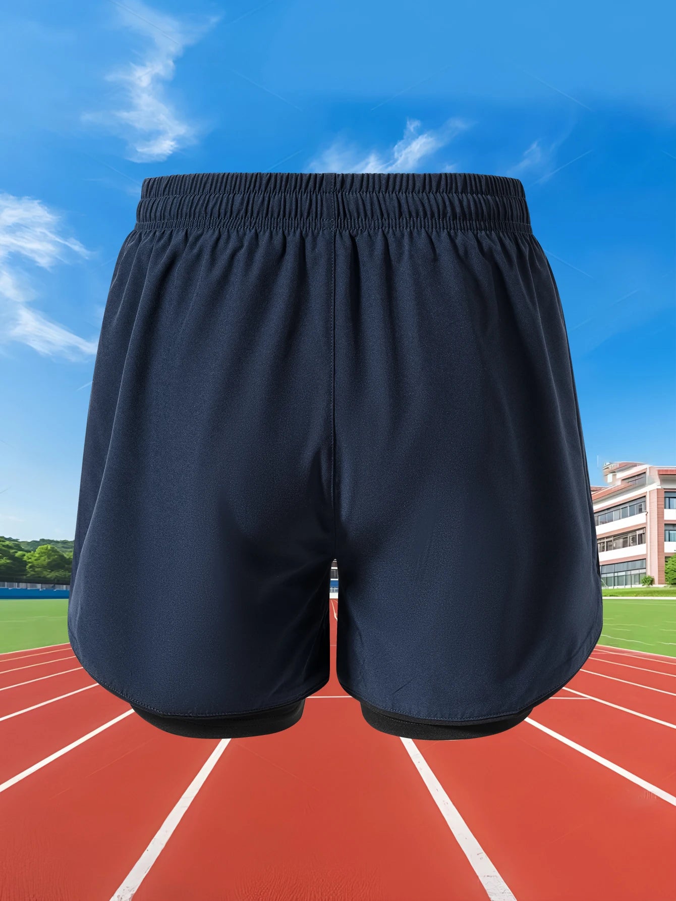Summer Men Running Shorts Fitness Gym Training 2 in 1 Sports Shorts Quick Dry WorkoutJogging Double Deck Shorts Beauty World Shop