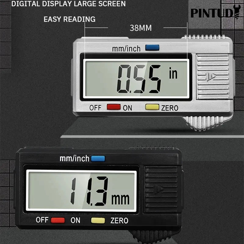 1PC Plastic Vernier Caliper Digital Display Caliper Mini Text Play Caliper Student Vernier Ruler 0 to 150mm Measuring Tool Beauty World Shop